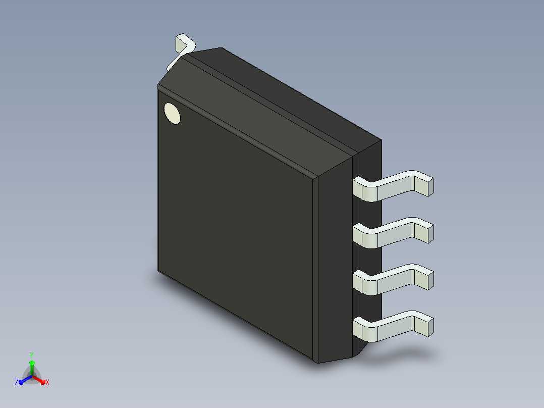 106x SOIC 封装（小外形集成电路）SOIC127P787X213-8N主视图