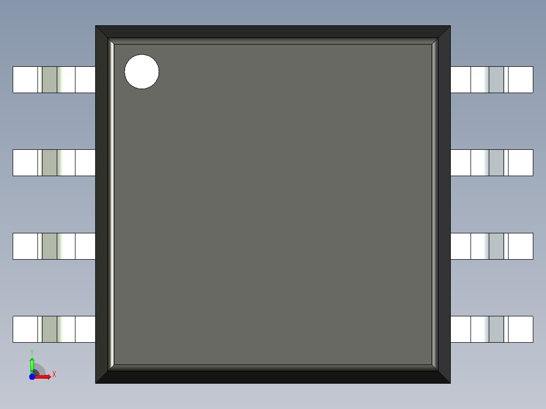106x SOIC 封装（小外形集成电路）SOIC127P787X213-8N前视图
