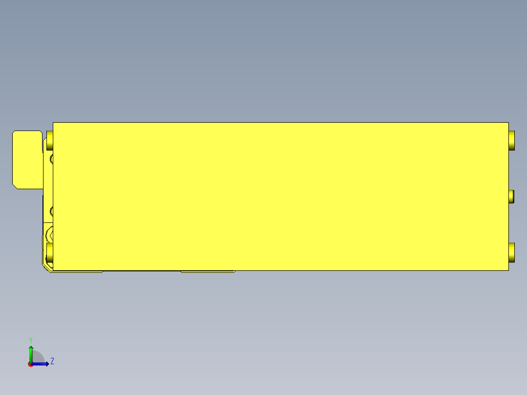 XYθ工作台左视图