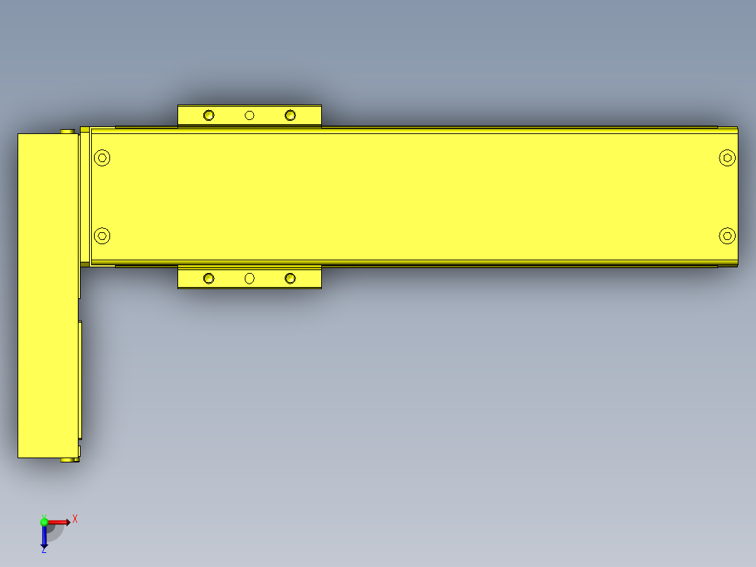 XYθ工作台俯视图