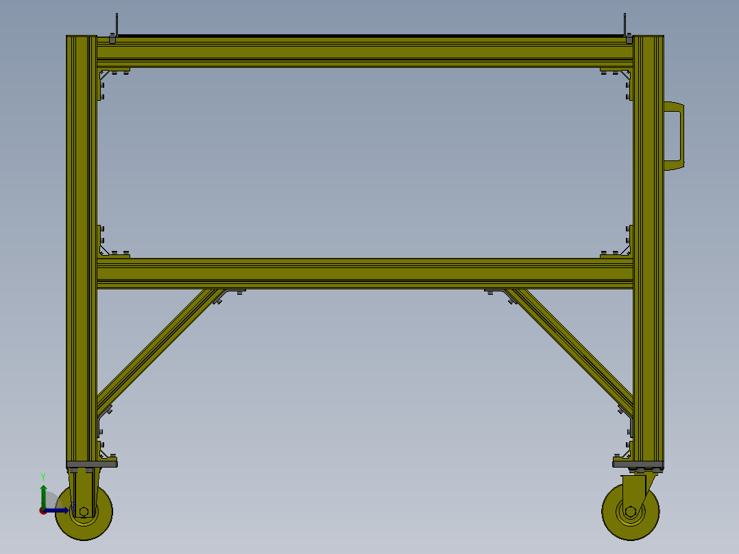 构件搬运台车左视图