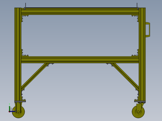 构件搬运台车左视缩略图