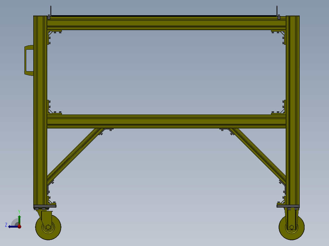 构件搬运台车右视图