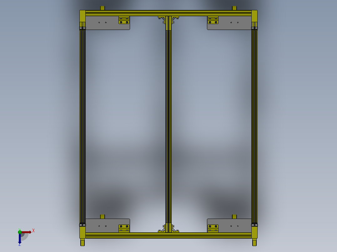 构件搬运台车俯视图