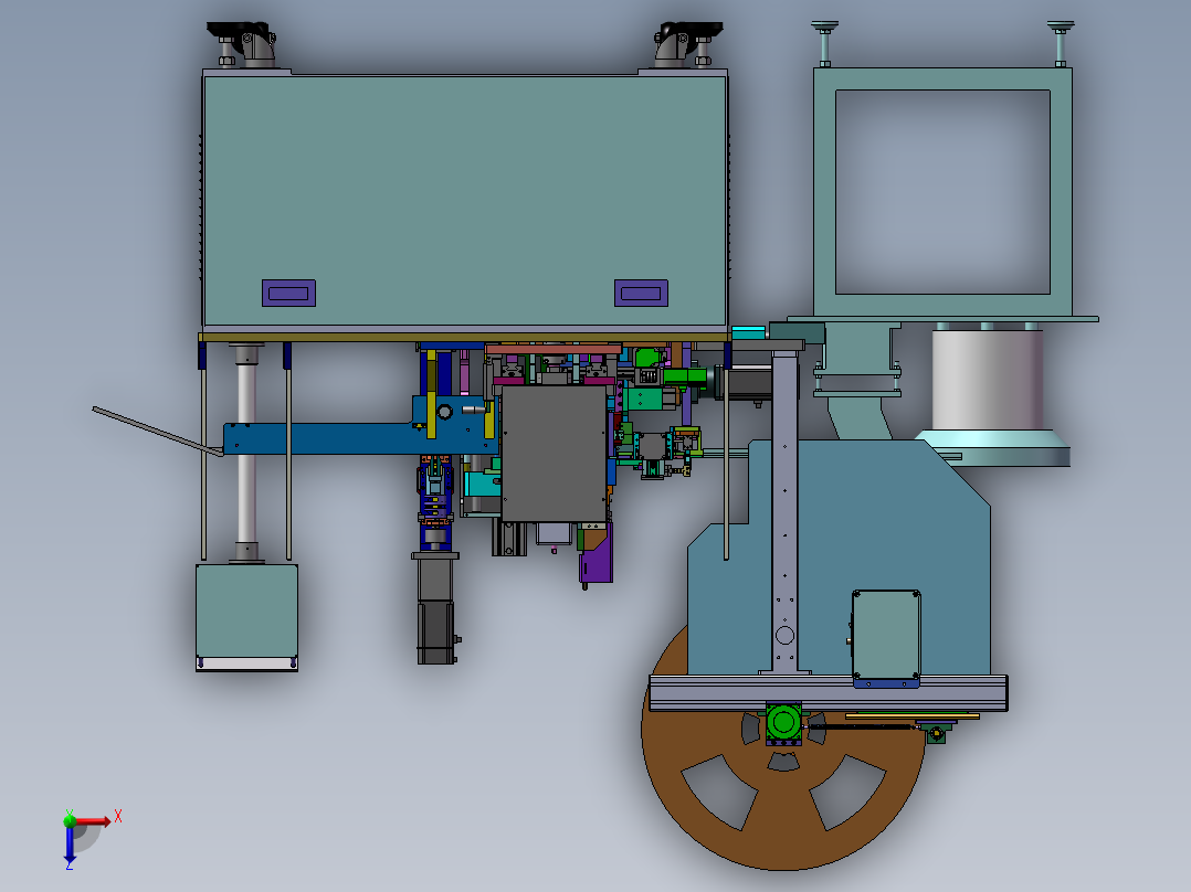 插针机设备俯视图