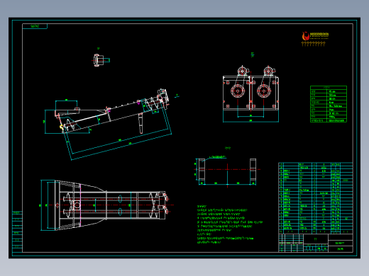 2XL915洗砂机规格参数总图