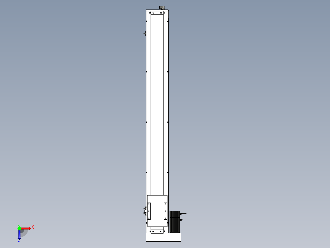Toyo东佑达直线模组-ECH14-1050-BL-200W+煞車俯视图