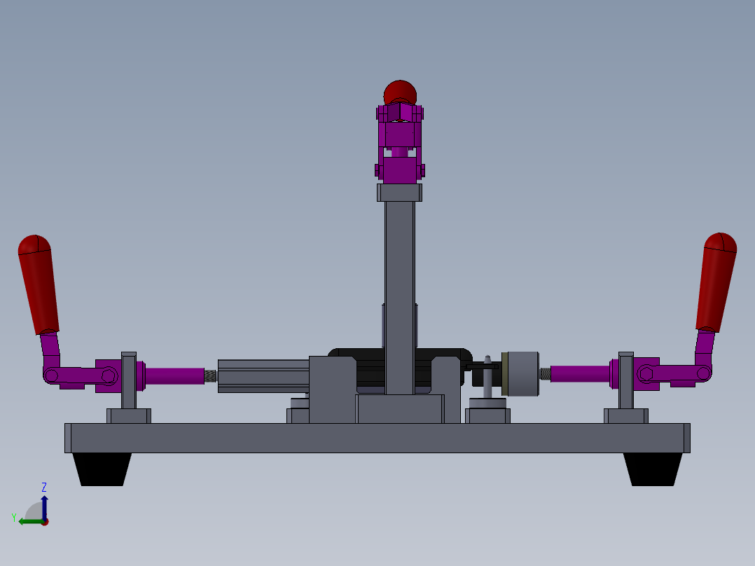 检漏夹具前视图