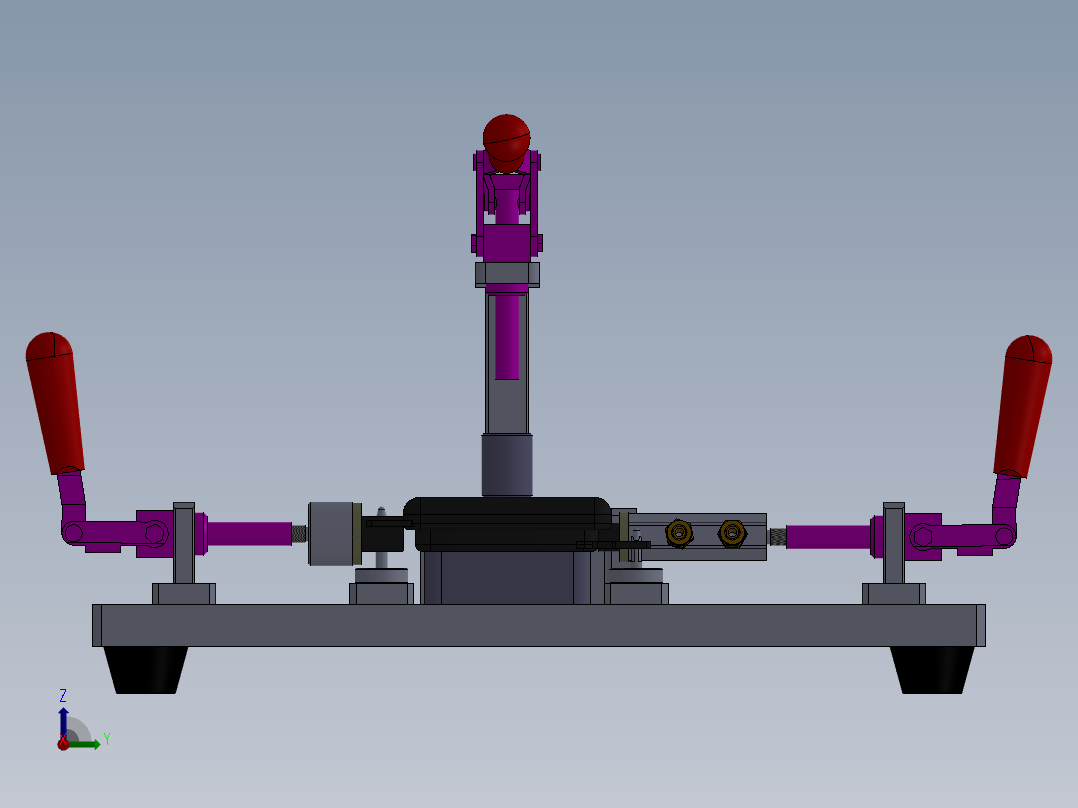 检漏夹具后视图