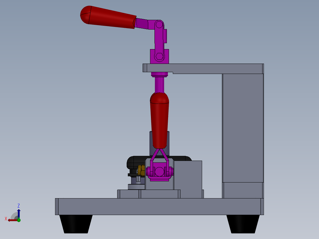 检漏夹具左视图