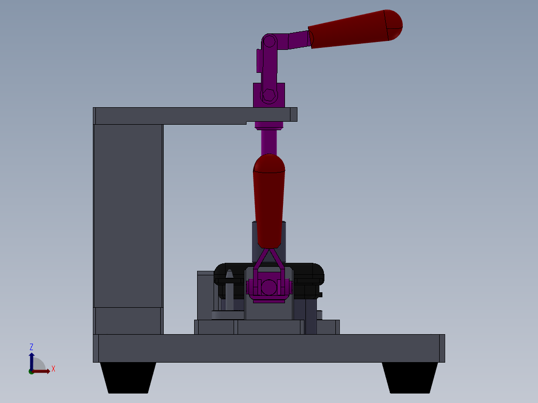 检漏夹具右视图