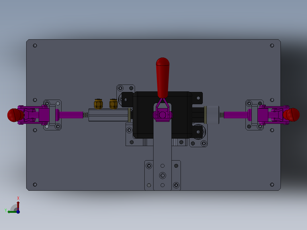 检漏夹具俯视图