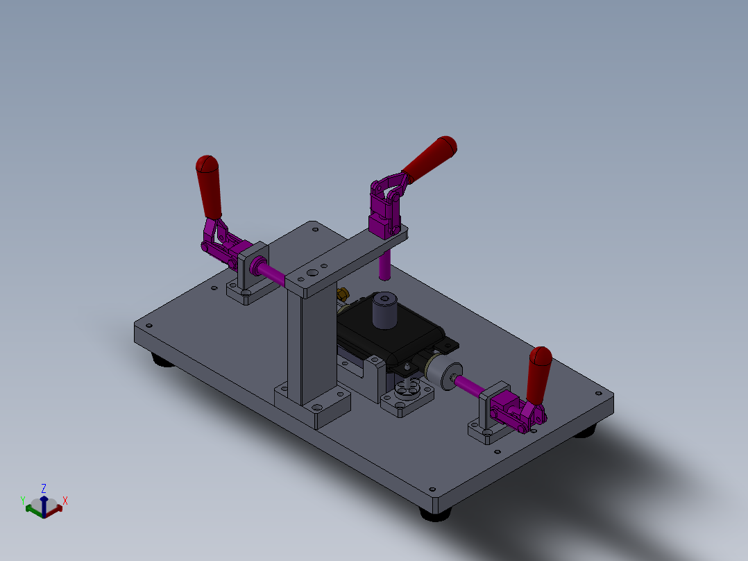 检漏夹具正等轴测图