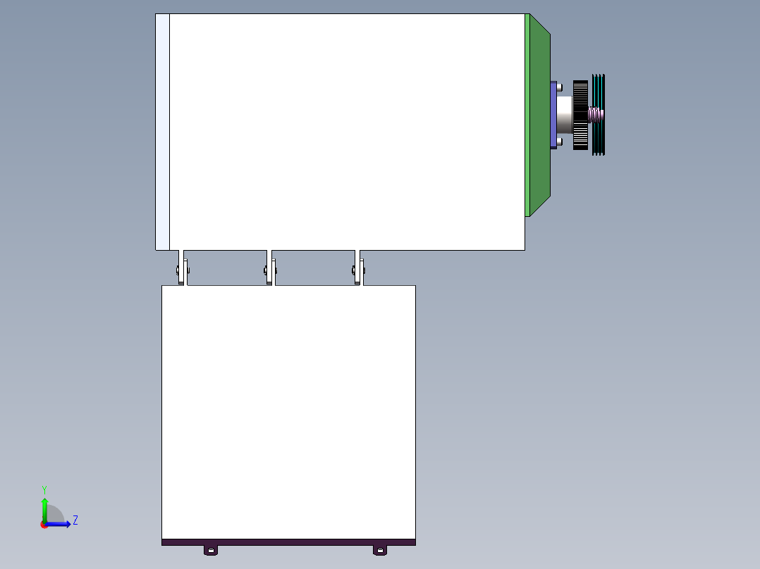 棉花打包机左视图