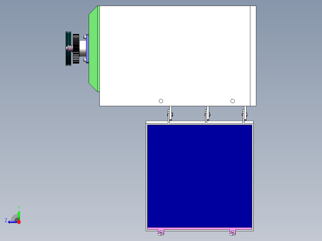 棉花打包机右视图