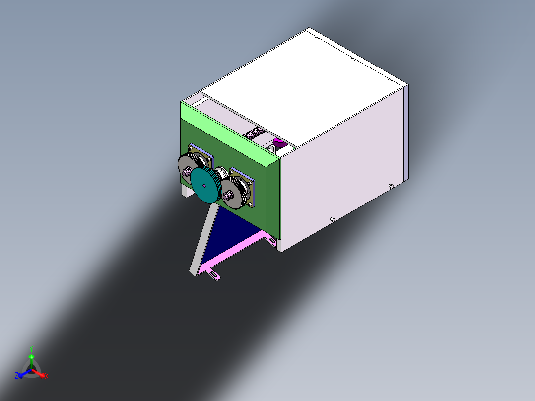 棉花打包机正等轴测图