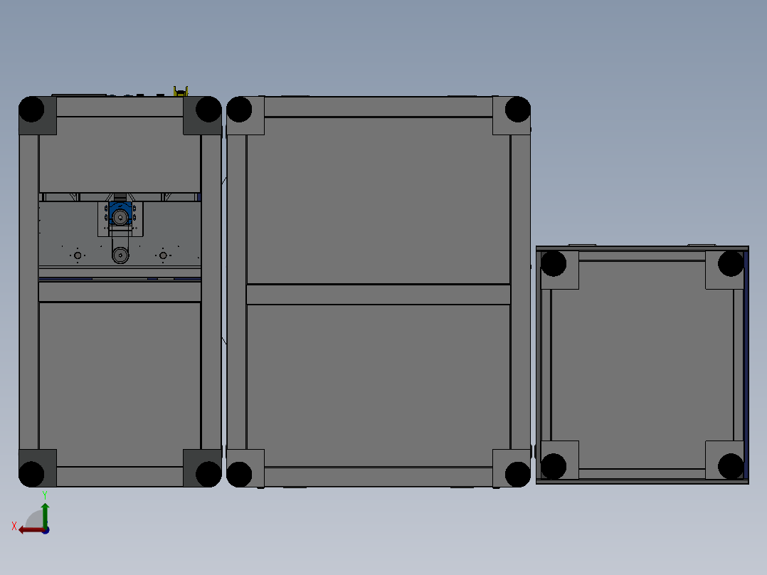 E100 PCB板供料贴标收料一体机后视图