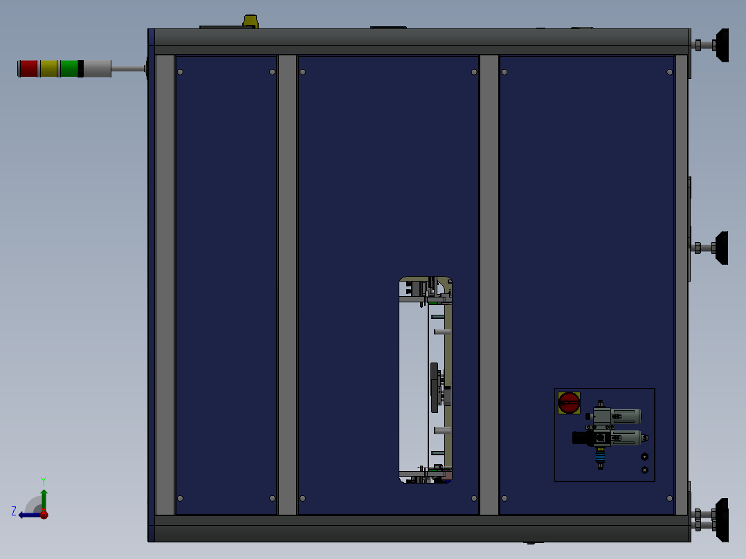 E100 PCB板供料贴标收料一体机右视图