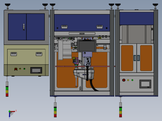 E100 PCB板供料贴标收料一体机俯视缩略图