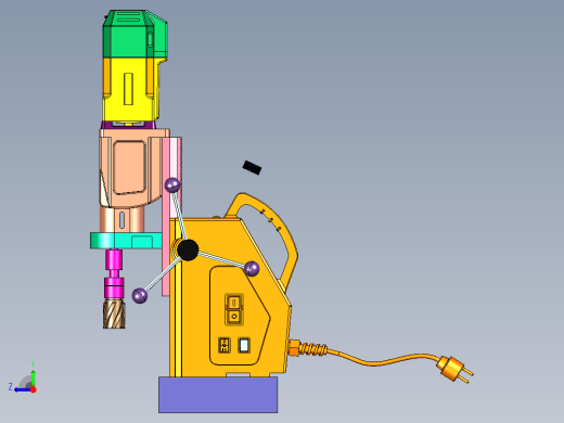 三相调速型吸盘钻右视缩略图