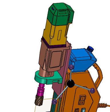 三相调速型吸盘钻