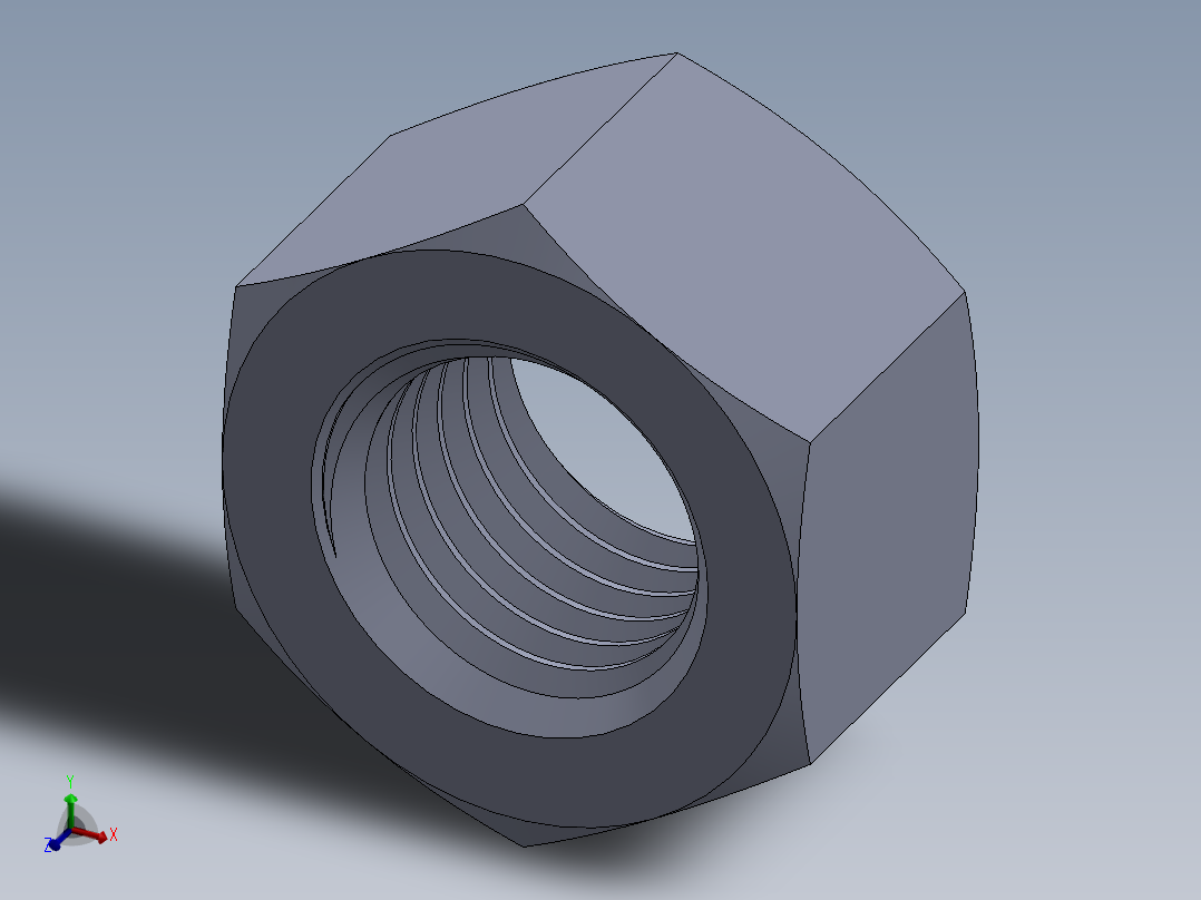 公制螺母-M20x2.5.SLDPRT主视图