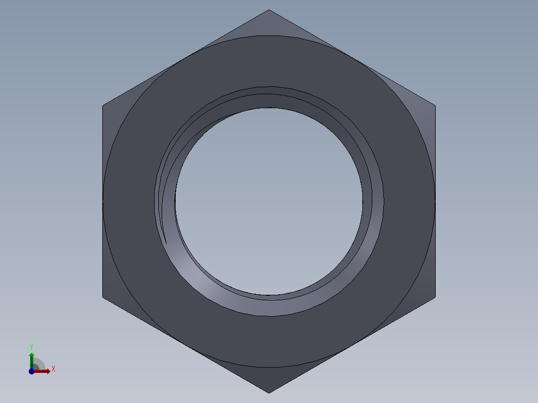 公制螺母-M20x2.5.SLDPRT前视图