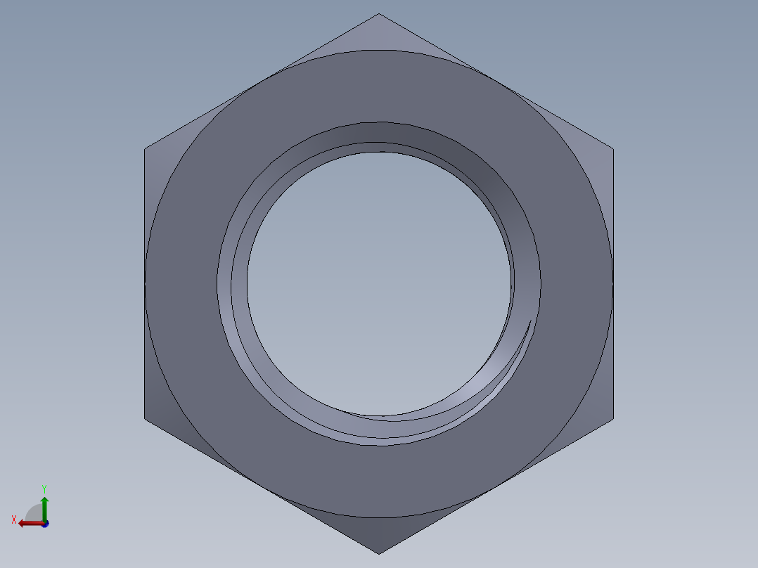 公制螺母-M20x2.5.SLDPRT后视图