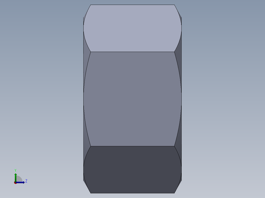 公制螺母-M20x2.5.SLDPRT左视图