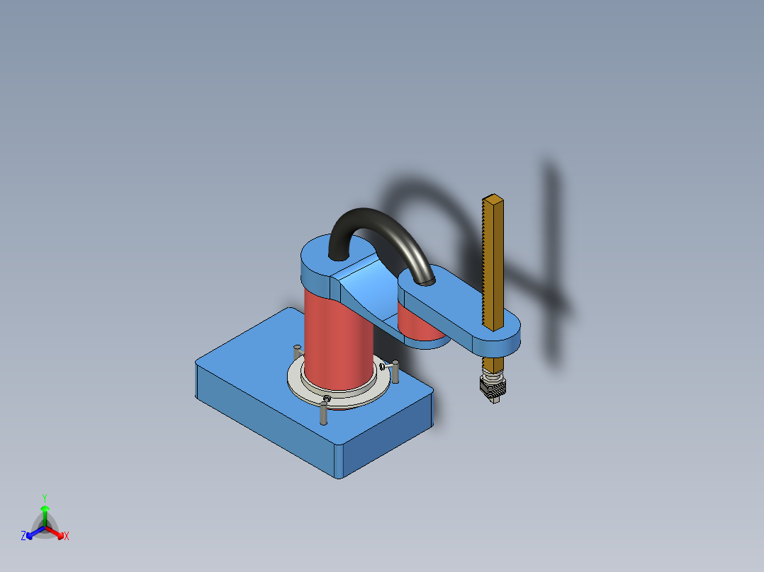 SCARA Design 3D 打印机概念模型--stp