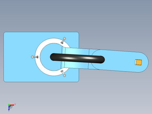 SCARA Design 3D 打印机概念模型--stp俯视缩略图