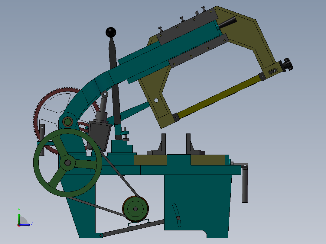 G7016锯床左视图