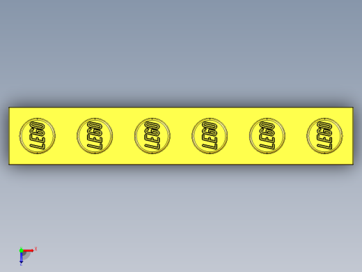 乐高套装 4421基本积木-300924 Bright Yellow Brick 1 x 6.STEP俯视缩略图