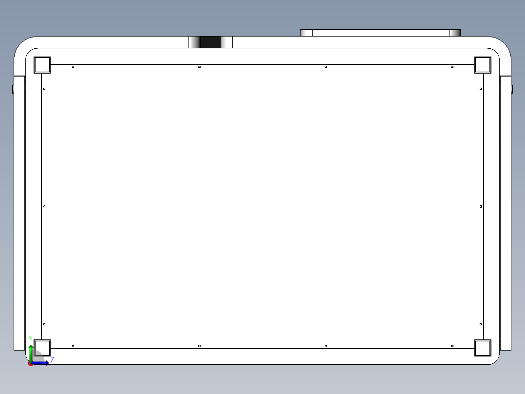 售卖机机架设计左视图