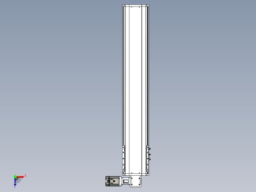 东锦同步带传动-直线滑台模组DH210B-L150-S1000-BL-P750W-C3.STEP俯视缩略图