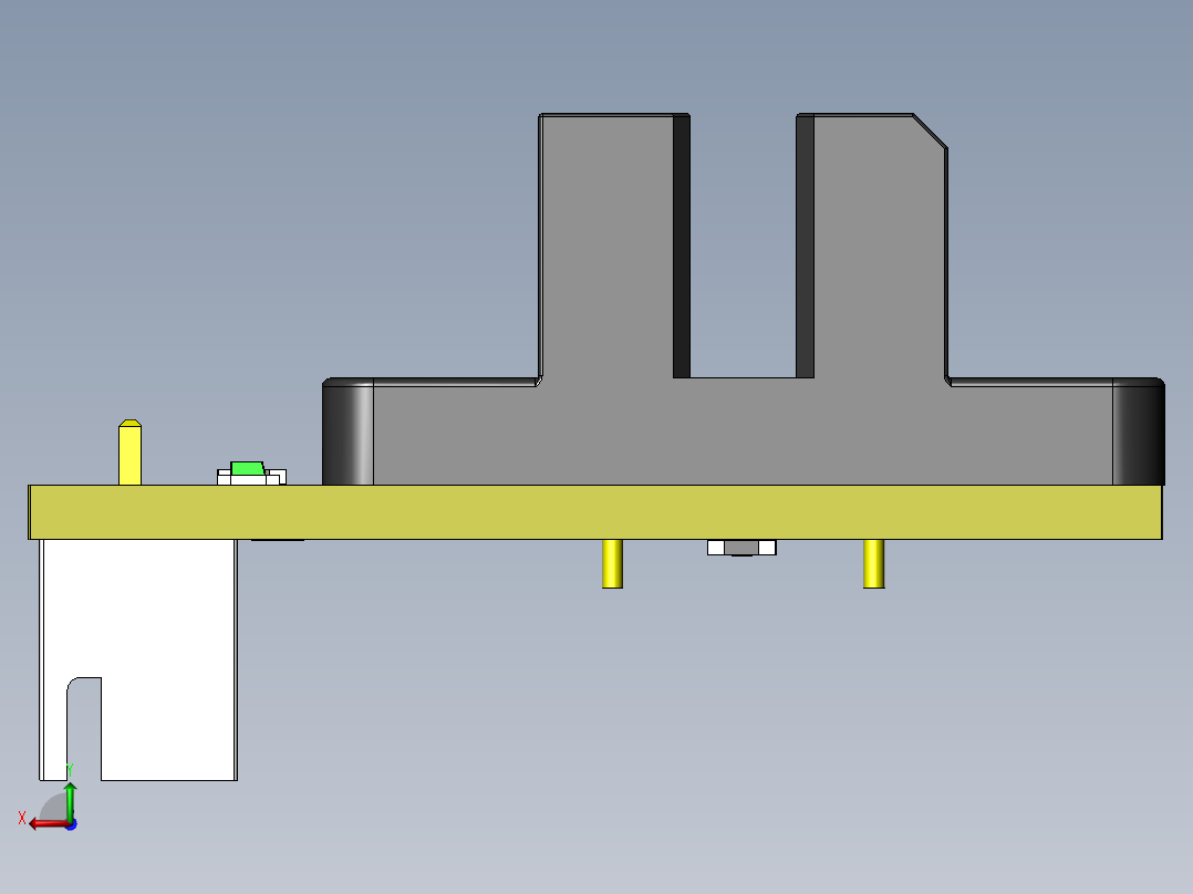 光学限位传感器终端开关后视图