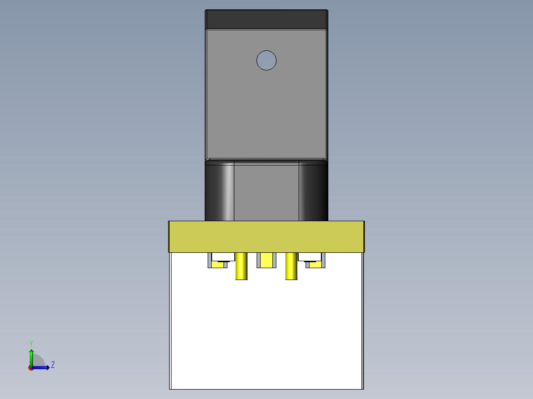 光学限位传感器终端开关左视图