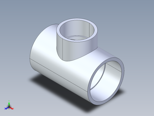 聚氯乙烯配件02-Sch80_ReducingTee_SxSxS_801-422_4.5in x 3in