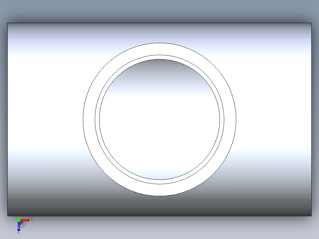 聚氯乙烯配件02-Sch80_ReducingTee_SxSxS_801-422_4.5in x 3in俯视图