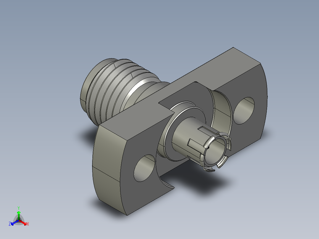 SMA接口2正等轴测图