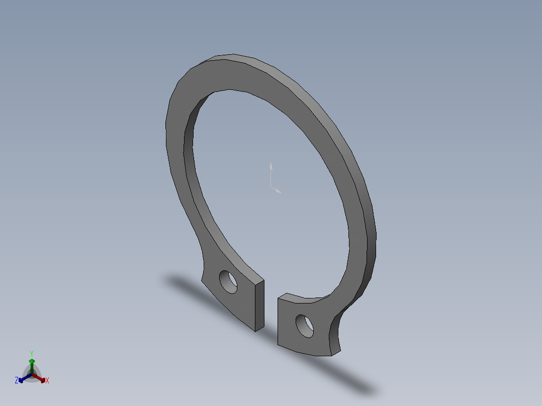 轴挡圈20正等轴测图