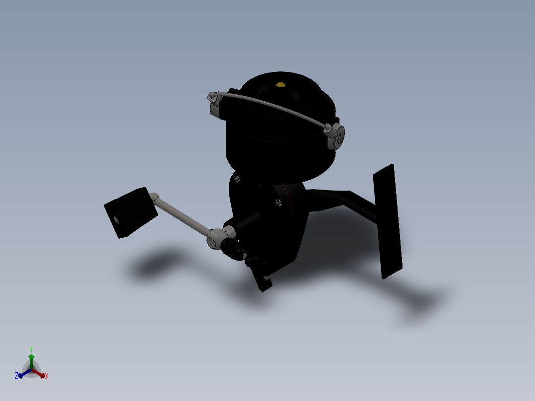 鱼竿3正等轴测图