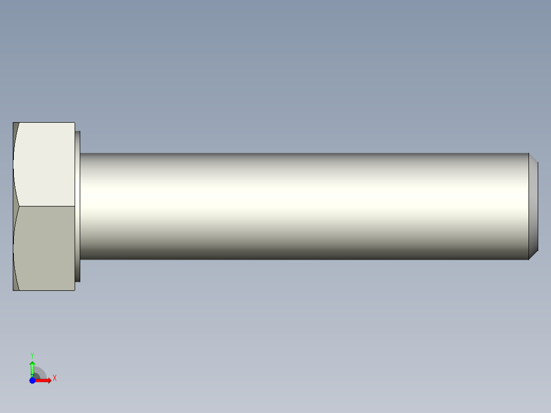 螺钉-DIN_931-M14x2x60_22.stp前视图