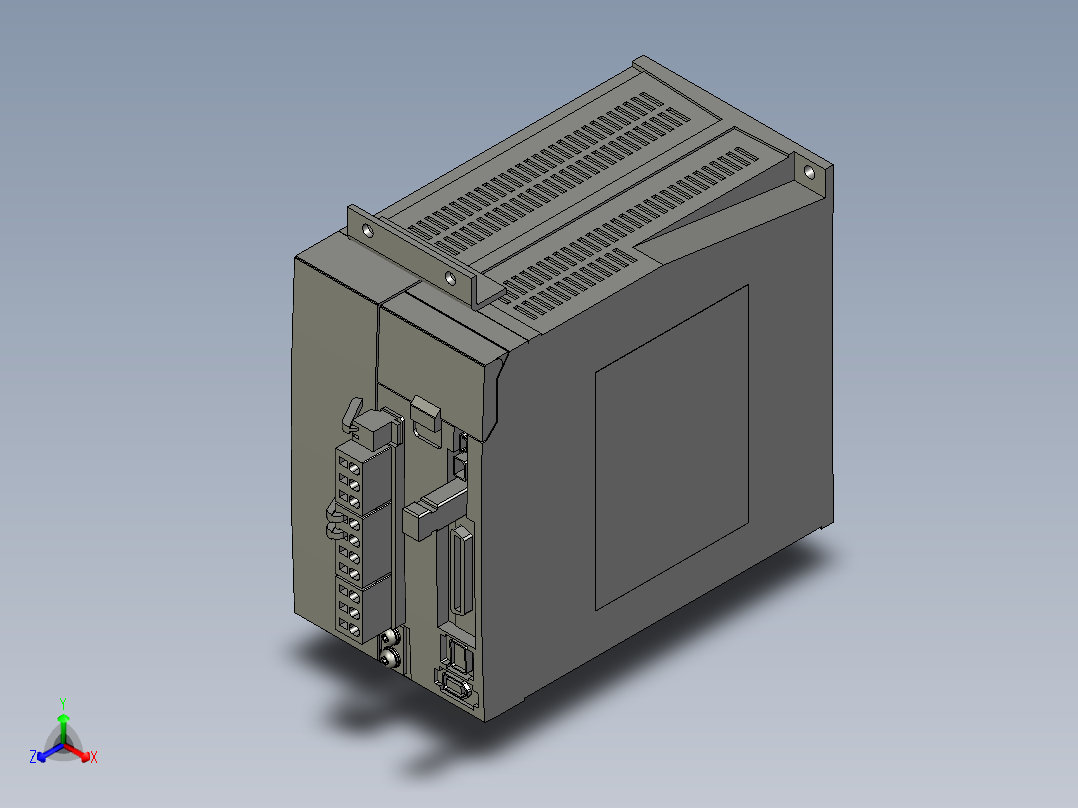 MDDKT2407E伺服马达正等轴测图