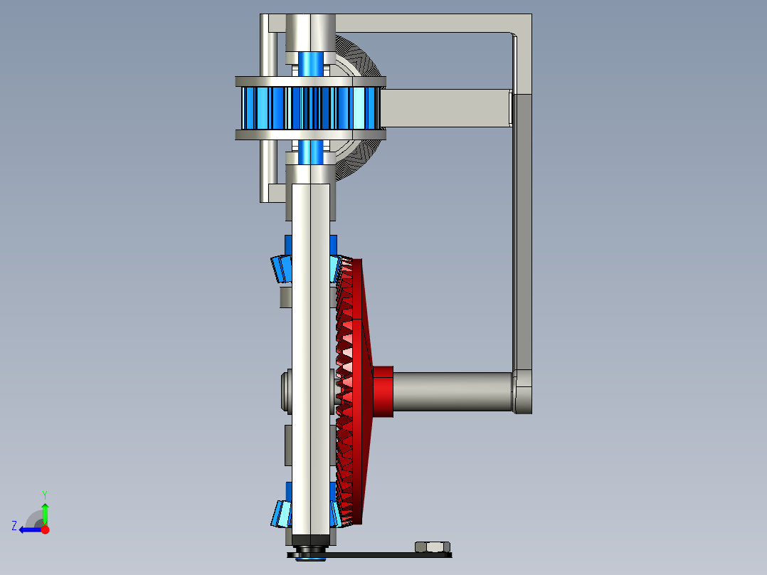 曲柄滑块机构右视图