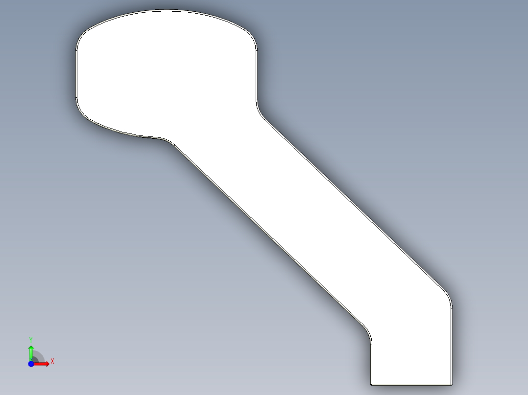 取手(鋁合金)(B)A2-3D多系列多零件图纸模型前视图