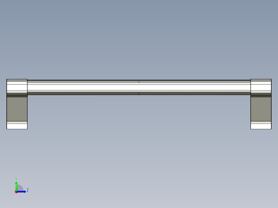 取手(鋁合金)(B)A2-3D多系列多零件图纸模型左视图