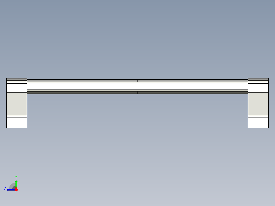 取手(鋁合金)(B)A2-3D多系列多零件图纸模型右视图