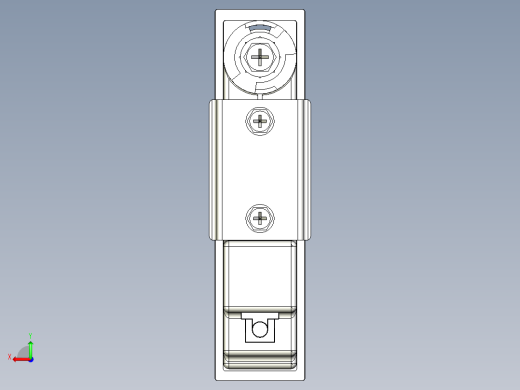 防水平面把手(B)5571-3D多系列多零件图纸模型后视缩略图