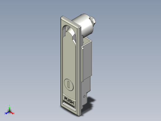 防水平面把手(B)5571-3D多系列多零件图纸模型正等轴测缩略图